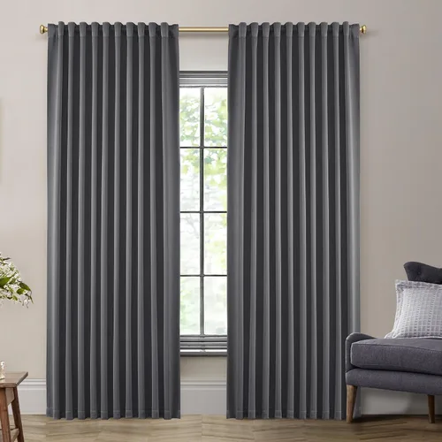 Vista 20 de SHINELAND Cortinas opacas cortas para ventanas de dormitorio, cortinas de baño, 45 pulgadas de largo