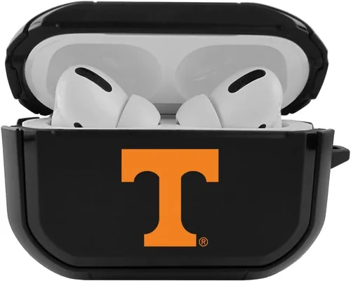 Vista 10 de Funda negra duradera para Apple AirPods Pro (1ª/2ª generación) con mosquetón - Alabama Crimson Tide