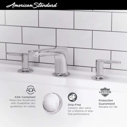 Vista 2 de American Standard T105900.GN0 Studio S - Llenador de bañera romana, cepillado Cool Sunrise (dorado)