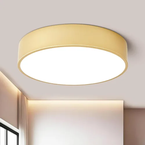 Vista 14 de Lámpara de techo de montaje empotrado regulable moderna, luces LED redondas de color negro mate, iluminación de 5CCT 2700K-6000K para cocina