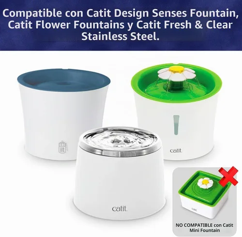 Vista 5 de Filtros para fuentes Catit Design Senses y fuentes Catit Flower, paquete de 6