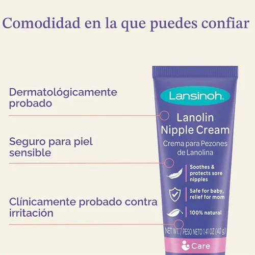 Vista 2 de Lansinoh HPA Lanolina para madres lactantes, 1.41 onzas (paquete de 2) – El embalaje puede variar