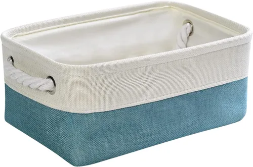 Vista 102 de TheWarmHome Contenedores de almacenamiento para estantes, tamaño mediano, 3 unidades, 13.8 pulgadas de largo x 9.8 pulgadas de ancho x 6.7 pulgadas