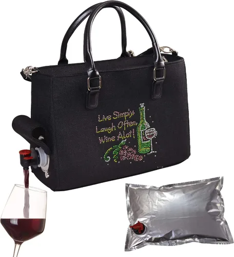 Vista 12 de Primeware – Bolsa aislante para bebidas con bolsa de 3 litros Almacenamiento térmico caliente y frío Dispensador portátil para vino, cócteles