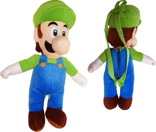 Vista 3 de Mochila de felpa Luigi - Mochila de felpa Super Mario Brothers