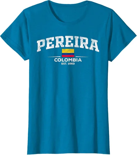 Vista 95 de Camiseta Pereira Colombia, Negro
