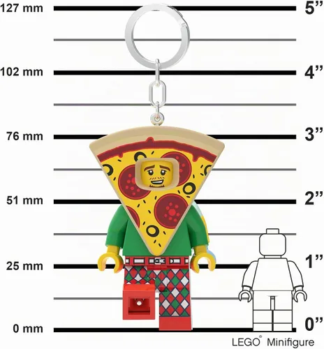 Vista 2 de LEGO KE176H - Llavero de luz para disfraz de pizza (KE176H) grande, 3