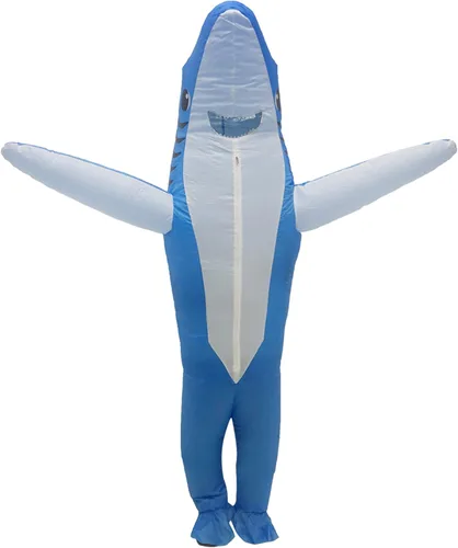 Vista 4 de BIGANTTOW Disfraz inflable de Halloween para adultos, disfraz divertido