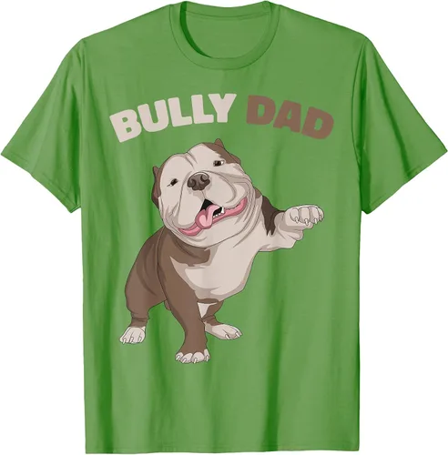 Vista 42 de American Bully Dad Dog Owner Father Funny Men T-Shirt Asphalt Grey
