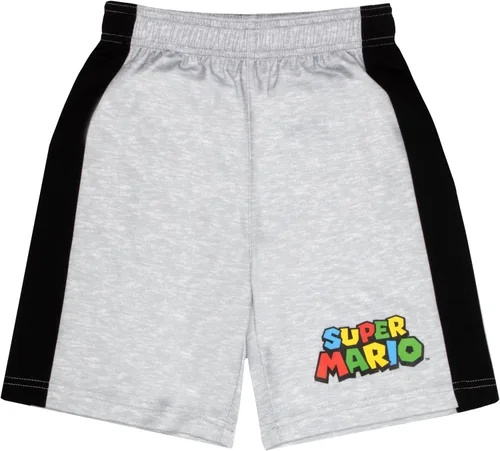 Vista 6 de Nintendo Super Mario Bros - Conjunto de 3 piezas de pantalones para niños, camiseta de manga corta, pantalones cortos y pantalones deportivos