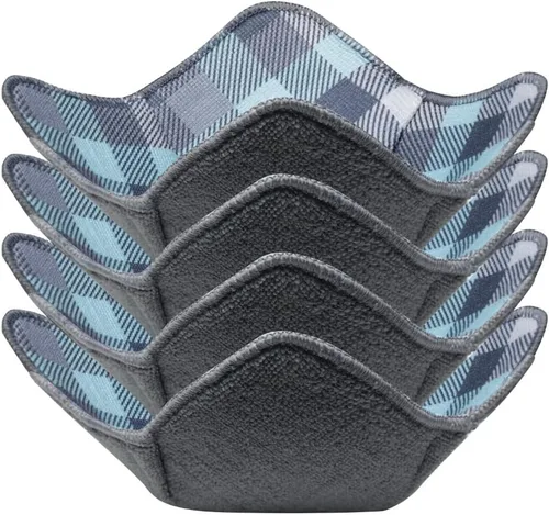 Vista 17 de Aticca Juego de Soportes Acogedores para Ollas de Microondas para Alimentos Calientes, Juego de 4 Almohadillas Calientes para Tazas de Caldo