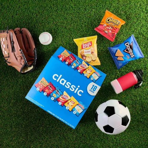 Vista 6 de Frito-Lay Snacks - Paquete variado de bocadillos, mezcla clásica, bolsas de aperitivos de una sola porción (paquete de 18), volantes, fritos, gueos