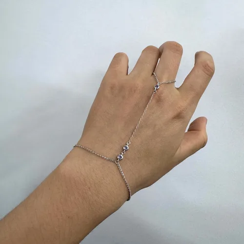 Vista 73 de Pulsera de plata de ley 925 para mujer, pulsera de mano para mujer, pulseras esclavas de 7 a 9 pulgadas ajustable