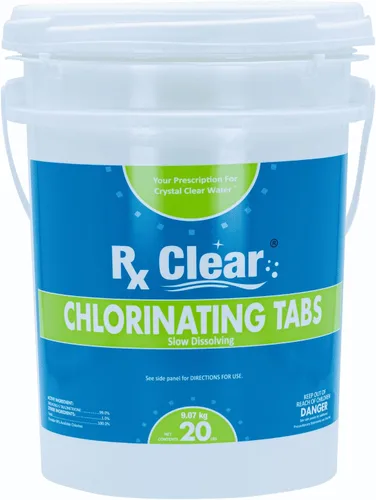 Vista 14 de Rx Clear - Tabletas de cloro de 3 pulgadas 5 libras Tabletas estabilizadas individuales para desinfectar piscinas De larga duración