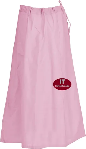 Vista 32 de Indian Trendy Sari Enagua de Algodón Cosida Cintura Ajustable Sari Enagua Forro Falda