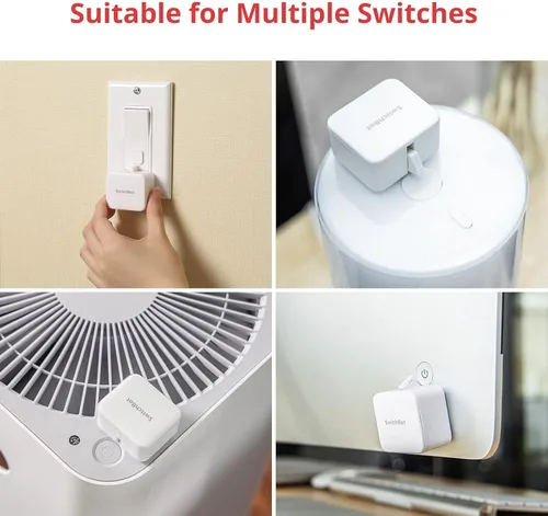 Vista 3 de Switchbot Empujador de botón de interruptor inteligente (Bluetooth): Fingerbot para interruptor basculante/botones unidireccionales, control