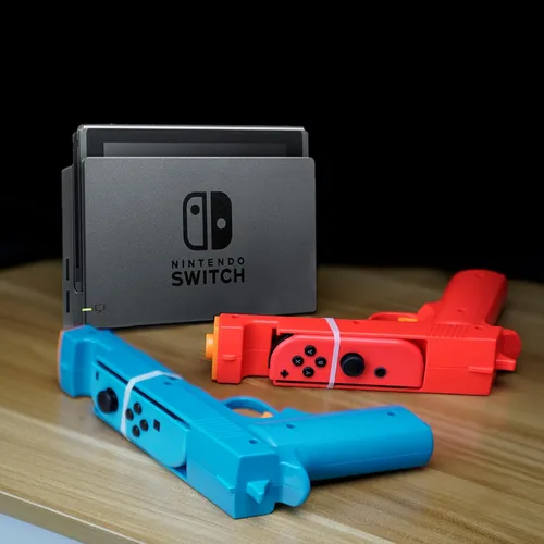 Vista 7 de Nargos Shooting Game Gun for Nintendo SwitchSwitch OLED Joy-Con Controller, Hand Grip Motion Controller for The House of the Dead, Big Buck Hunter