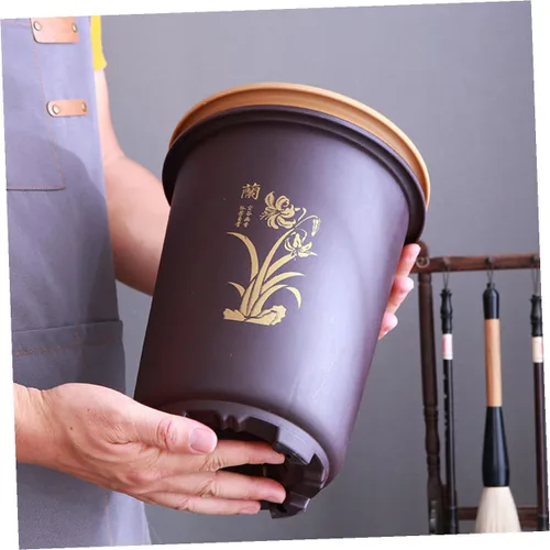 Vista 7 de 3sets Orchid Flower Pots Tray Deep Breathable for Indoor Plants for Home Decor and Gardening