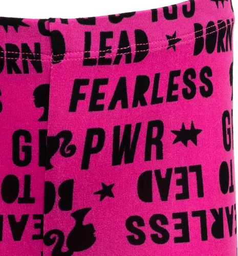 Vista 6 de Barbie Conjunto de camiseta y leggings con estampado de volantes, conjunto clásico a juego para niñas