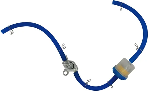 Vista 9 de Manguera de combustible de gas, filtro de aceite, abrazaderas, válvula de apagado en línea, llave de purga, interruptor de gasolina para 50 cc, 70
