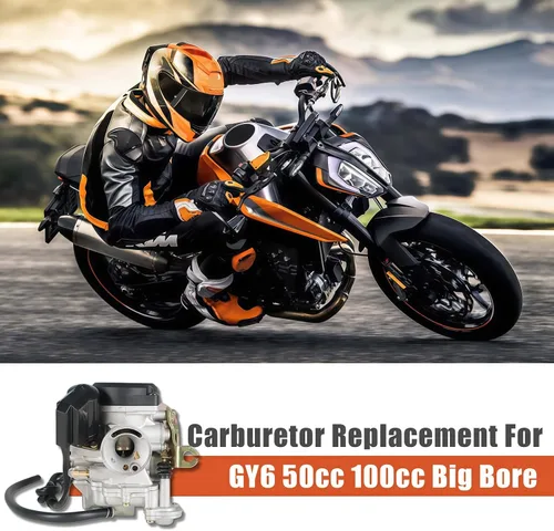 Vista 7 de labwork Repuesto de carburador para scooter 139QMB 139QMA, reemplazo de carburador para motor GY6 50cc 100cc 0.787 in Big Bore