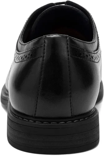 Vista 6 de Temeshu Zapatos de vestir casuales con cordones Oxford para hombre, zapatos de negocios modernos formales clásicos DS08