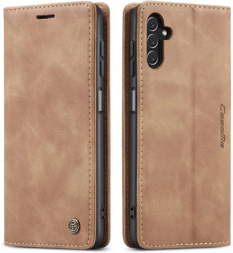 Vista 18 de Funda compatible con Samsung Galaxy A14 con tarjetero y función atril, funda protectora de piel para Galaxy A14 5G de 6.6 pulgadas (negro)