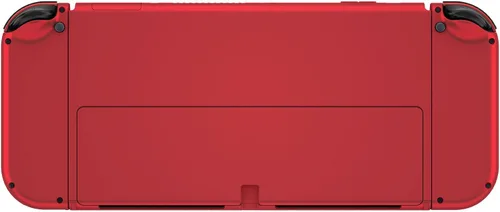 Vista 9 de eXtremeRate Vampire Red Soft Touch - Juego completo de carcasa para Nintendo Switch OLED, placa trasera de consola de repuesto y soporte de metal