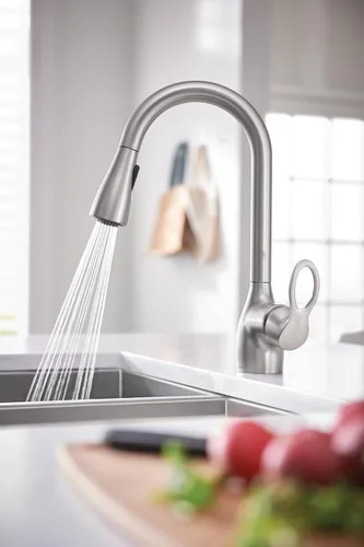 Vista 9 de Moen CA87011SRS Touch-on-Kitchen-Sink-grifos, resistente al punto inoxidable