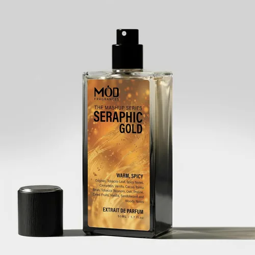 Vista 5 de Seraphic Gold - Perfume unisex Extrait de perfume picante cálido para mujeres y hombres, de larga duración