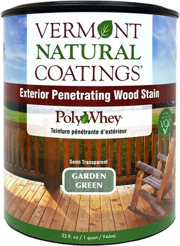 Vista 19 de Vermont Natural Coatings PolyWhey - Tinte penetrante exterior - Cedro dorado - Galón