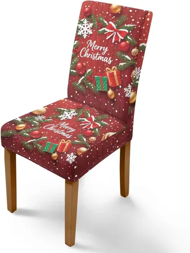 Vista 14 de Rnyleeg Juego de 1 fundas para sillas de comedor de Navidad, fundas para sillas de comedor, diseño étnico, diseño étnico, suave, lavable, para Arco