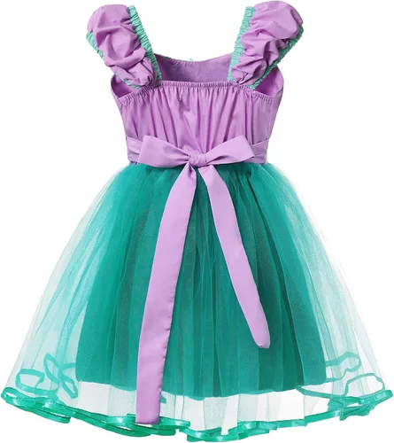 Vista 2 de MUABABY Vestido de Cosplay de la princesa de la niña con los accesorios