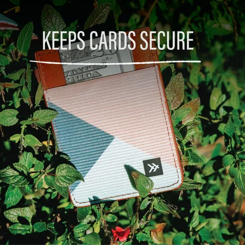 Vista 5 de Thread Wallets - Cartera delgada de diseño minimalista con tarjetero vertical.