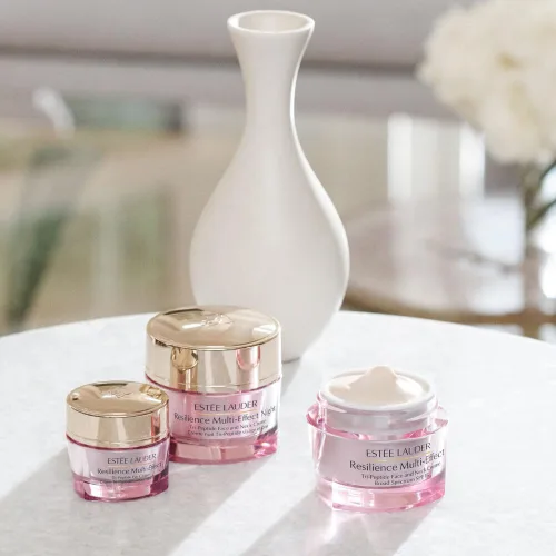 Vista 4 de Estée Lauder Resilience Multi-Effect Night Tri-Peptide Face and Neck Cream Moisturizer Plumping & Anti-Aging