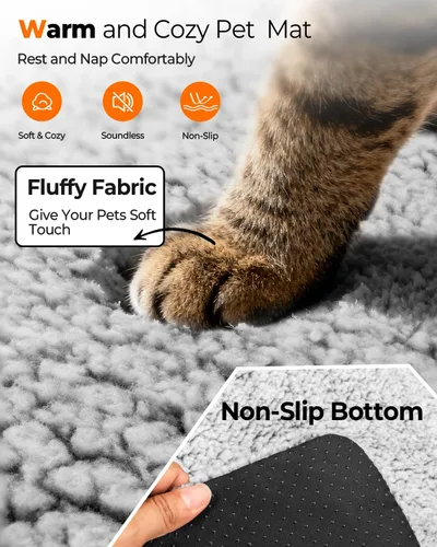 Vista 3 de Cama autocalentable para gatos, almohadilla térmica para jaula de perro