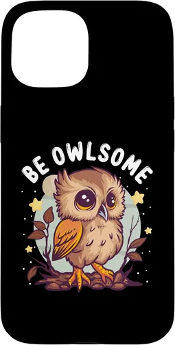 Vista 6 de Funda para iPhone 17 con diseño de humor de búho para los amantes de las aves nocturnas