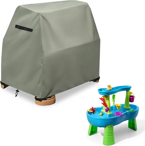 Vista 10 de Cubierta para mesa de agua para niños, resistente al aire libre, 600D, impermeable, anti-UV, a prueba de polvo, para niños, compatible con Step2