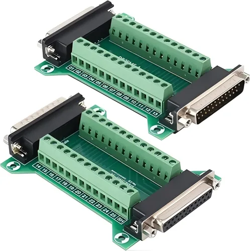 Vista 11 de 2PCS RS232 DB9 conector hembra y macho en una placa de ruptura