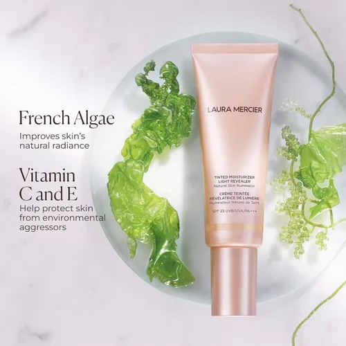 Vista 5 de Laura Mercier Tinted Moisturizer Light Revealer Natural Skin Illuminator with SPF 25: All Day Hydration, Ultra-Sheer Coverage, Luminous & Radiant