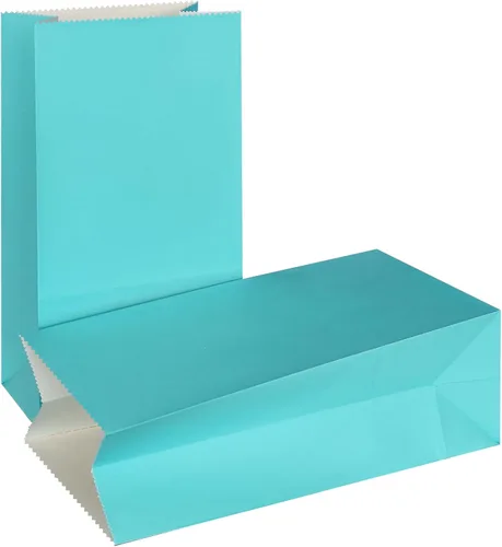 Vista 19 de Bolsas de papel de color brillante mini KEYYOOMY, bolsas de fiesta negras, bolsitas de papel para regalos de fiesta pequeña, bolsa de almuerzo