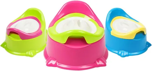 Vista 2 de FOMIYES Silla de entrenamiento para ir al baño para niños y niñas, asientos de orinal portátiles para bebés, inodoro antideslizante con recipiente