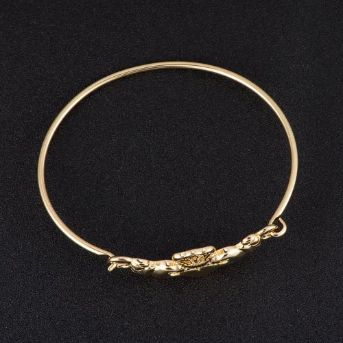 Vista 5 de The Claddagh - Pulsera irlandesa para mujer, 6.5 en 6 tonos, regalo elegante Oro