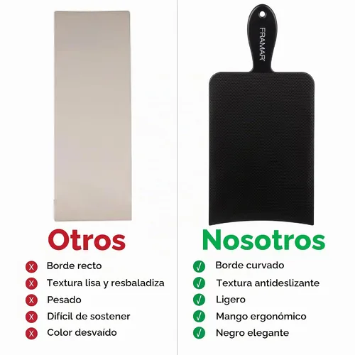 Vista 6 de FRAMAR Tabla de balayage extra grande – Superficie extra grande para reflejos, tablero de resaltado, tablero de aluminio, suministros de peluquería