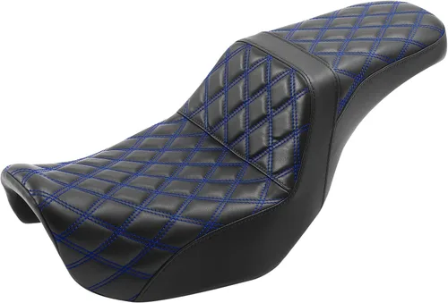 Vista 19 de C.C. RIDER Asiento para Conductor y Pasajero Asiento de Elevación Compatible con Harley Dyna Street Bob FXDB Low Rider FXDL/FXDLS Super Glide Custom