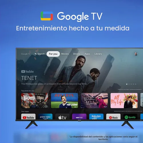 Vista 8 de Hisense - Televisión Smart 50A6H serie A6, de 50 pulgadas, con resolución 4K UHD, con Google TV, compatible con Alexa, Dolby Vision HDR, DTS Virtual