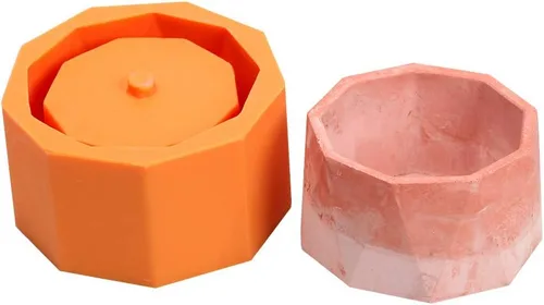 Vista 13 de NICOLE Molde de silicona para maceta, moldes de cemento para cenicero, moldes para plantas suculentas