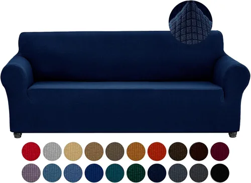 Vista 43 de Joccun Funda Elástica para Silla Sofá, Funda de Sofá de 1 Pieza Tela Jacquard de Spandex con Parte Inferior Elástica, Protector de Muebles Lavable