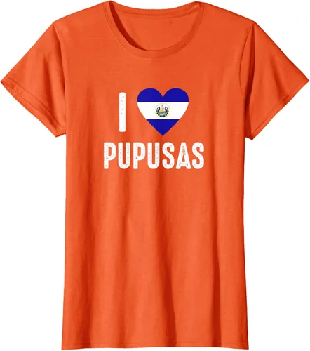 Vista 42 de Camiseta I Love Pupusa from El Salvador