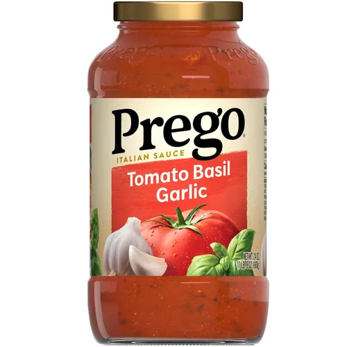 Vista 14 de Prego Tomate grueso con salsa de pasta de ajo y cebolla, tarro de 24 onzas